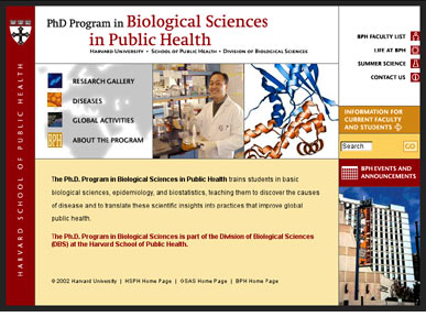 Harvard School of Public Health: PhD Program in Biological Sciences in Public Health