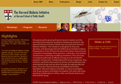 Harvard School of Public Health: Malaria Initiative